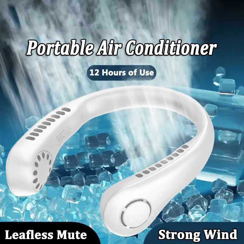X5 Leafless Hanging Neck Fan with Adjustable Neck Band