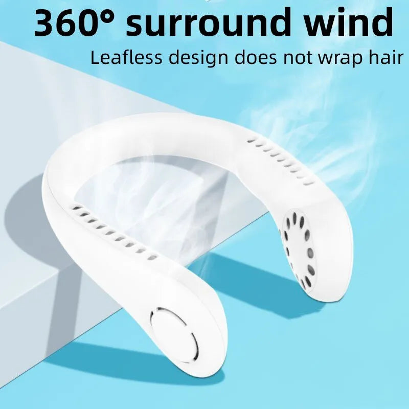 X5 Leafless Hanging Neck Fan with Adjustable Neck Band