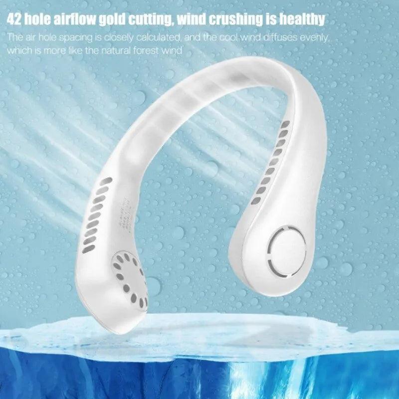 X5 Leafless Hanging Neck Fan with Adjustable Neck Band