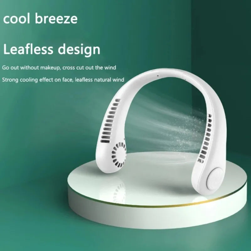 X5 Leafless Hanging Neck Fan with Adjustable Neck Band
