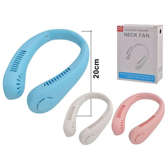 X5 Leafless Hanging Neck Fan with Adjustable Neck Band