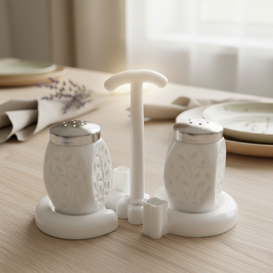 Premium Kitchen Salt and Sugar Pot Set – Stylish Aluminium Storage